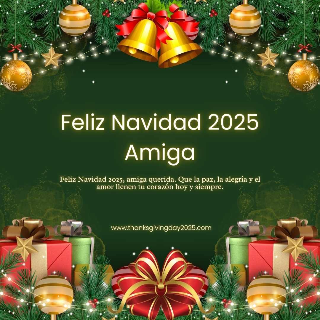 Feliz Navidad 2025 Frases y Mensajes para Amigas