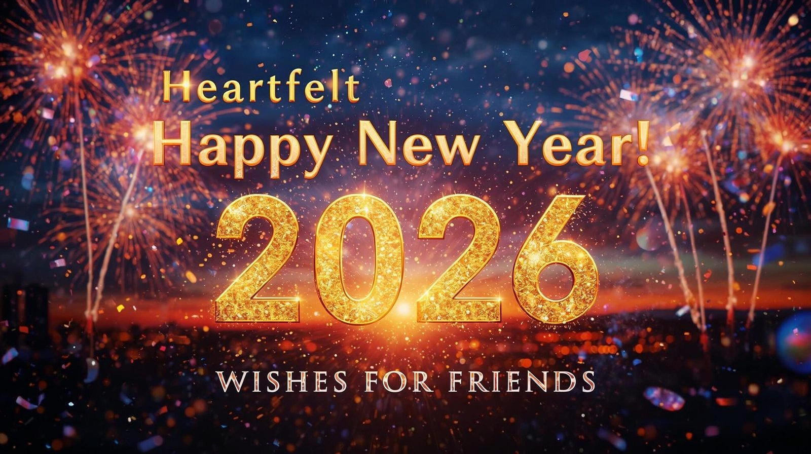 Heartfelt Happy New Year 2026 Wishes for Friends
