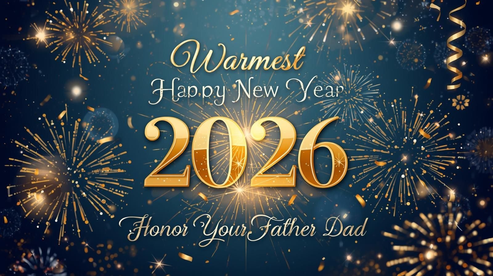 Warmest Happy New Year 2026 Wishes to Honor Your Father (DAD)
